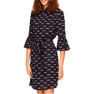 Kate Spade Black and Pink Car Dress